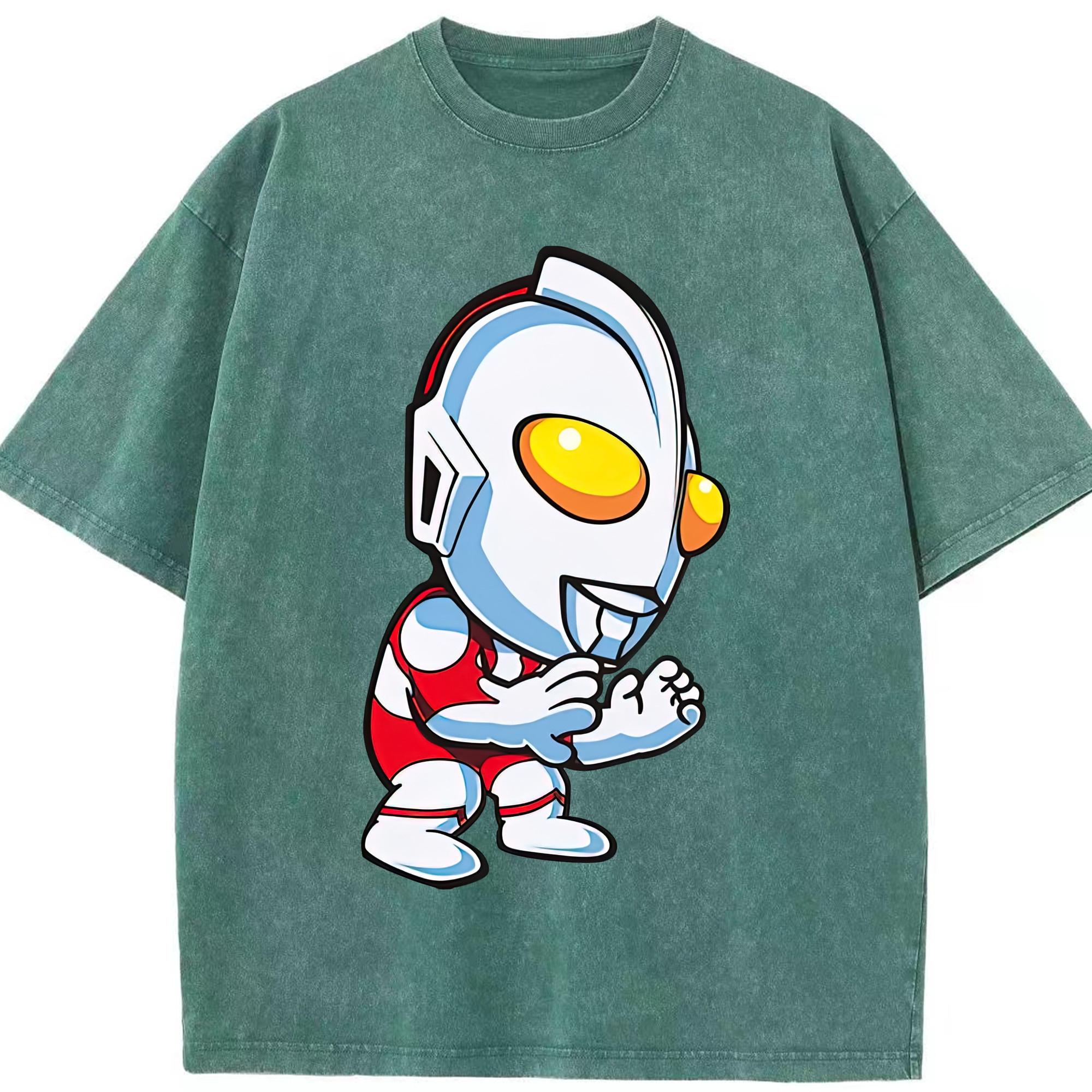 （画像用） ウルトラマン Ultraman 綿100% ヴィンテージ風 半袖Tシャツ（フロントプリント）